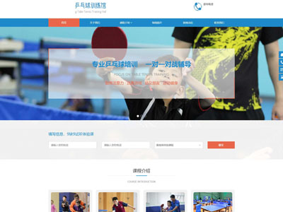 大氣乒乓球網(wǎng)站制作-客戶案例